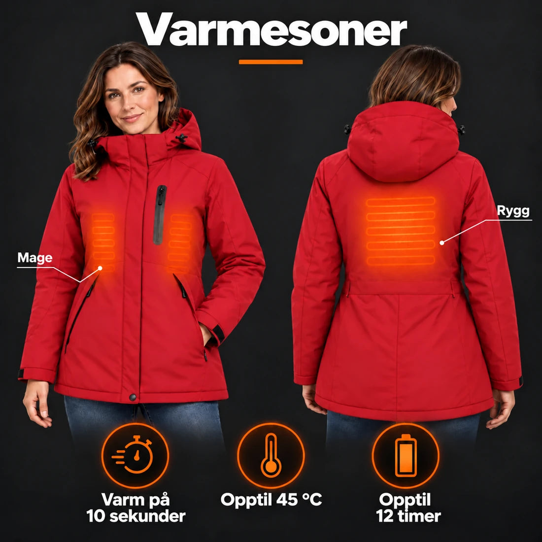 PyreFit Traverso i rød – varmesoner