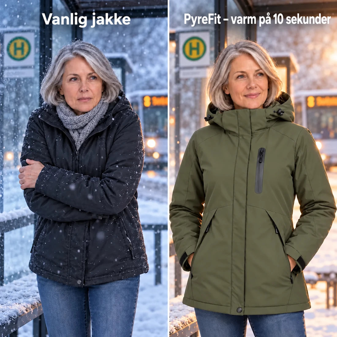 PyreFit Traverso i khaki – sammenligning