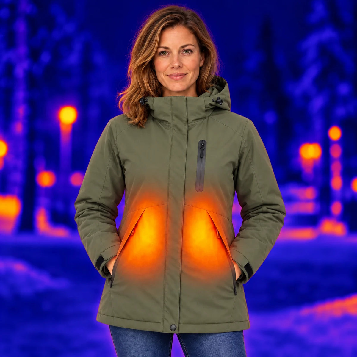 PyreFit Traverso i khaki – varme om vinteren