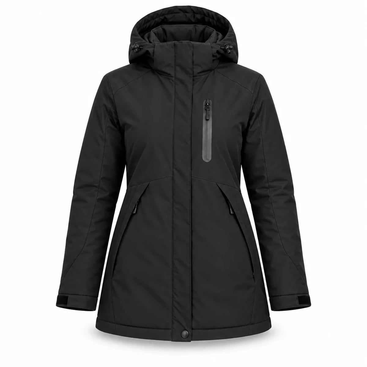Oppvarmet parkas dame PyreFit Traverso, produktbilde uten modell