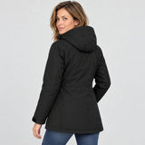 Oppvarmet parkas dame PyreFit Traverso, bakfra