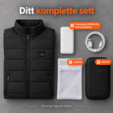 Komplett sett: Pivotan, powerbank 20 000 mAh, ladekabel, vaskepose og veske