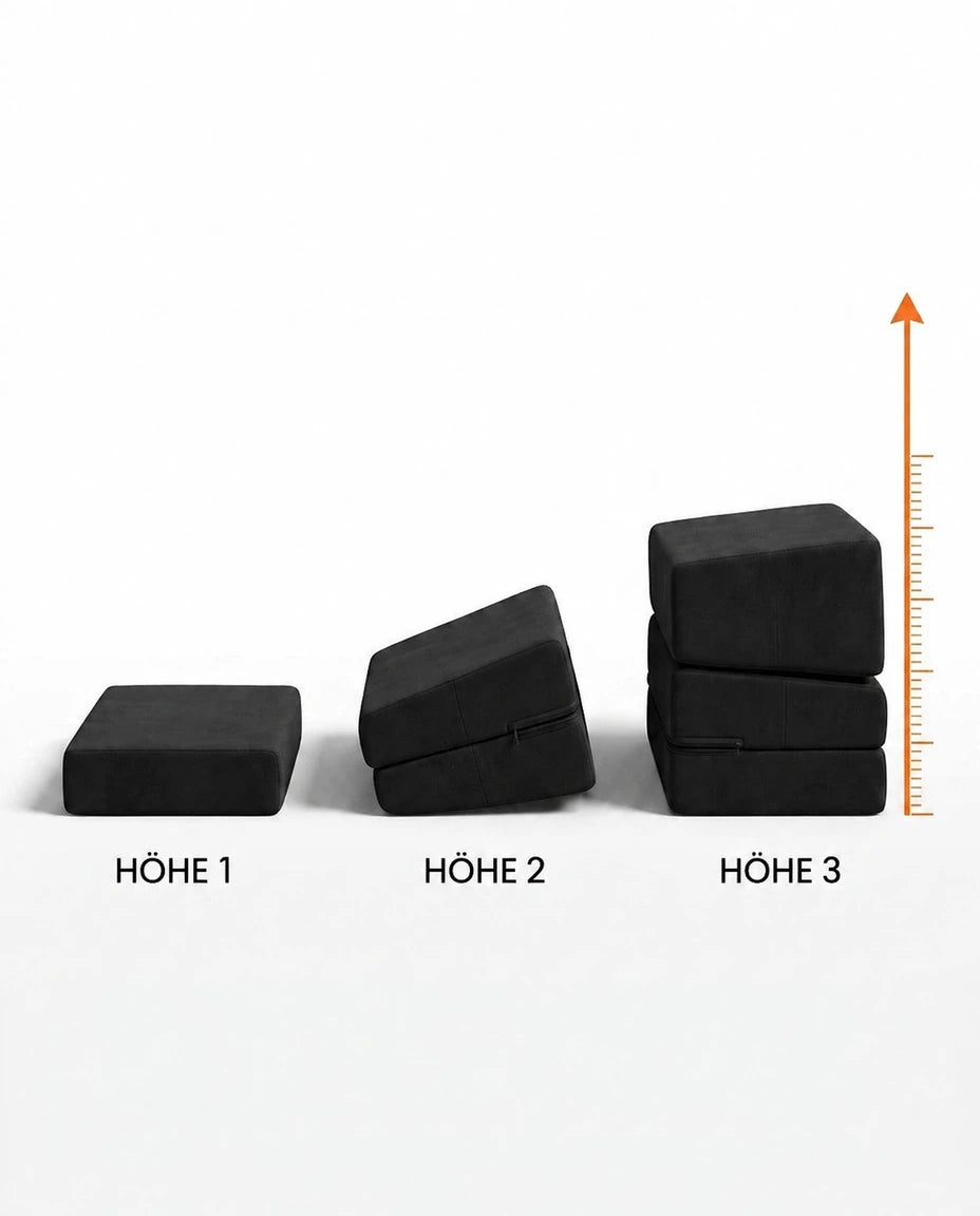 Ergonomisk fotstøtte for kontoret – 3 høyder for holdning og sittekomfort – produktbilde 7
