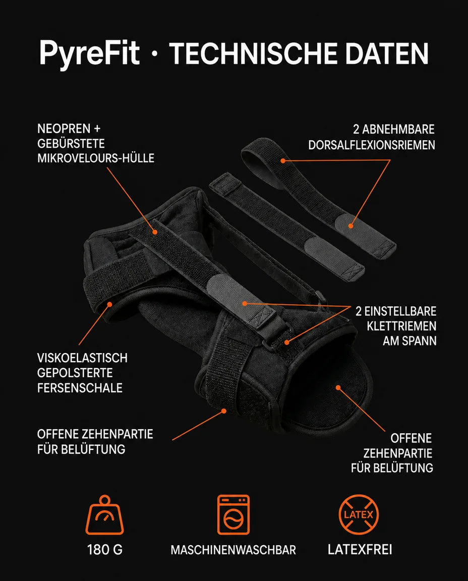 Fotskinne for natten – myk, justerbar støtte for fot og ankel – produktbilde 8