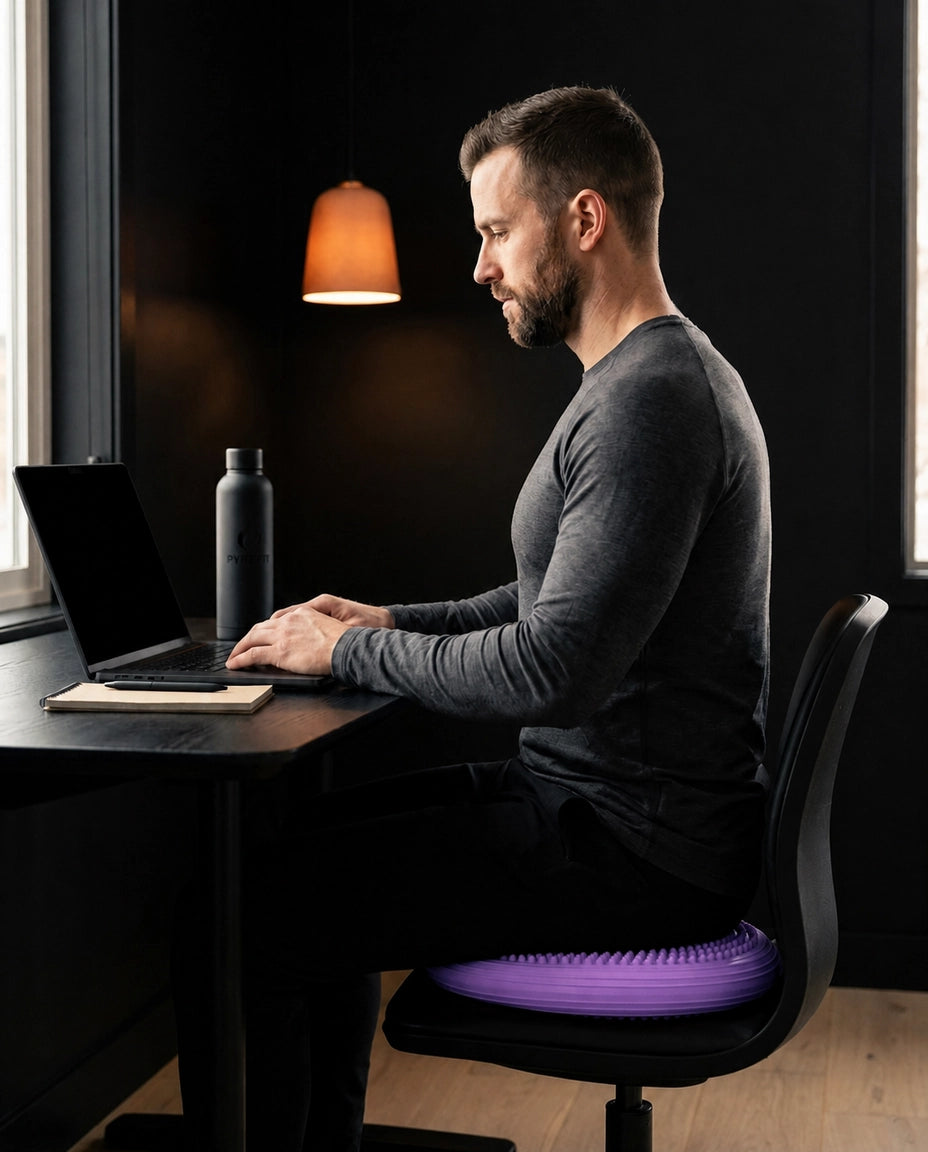 Oppblåsbar balansepute – trening for kjernestabilitet, holdning og aktiv sitting – produktbilde 3