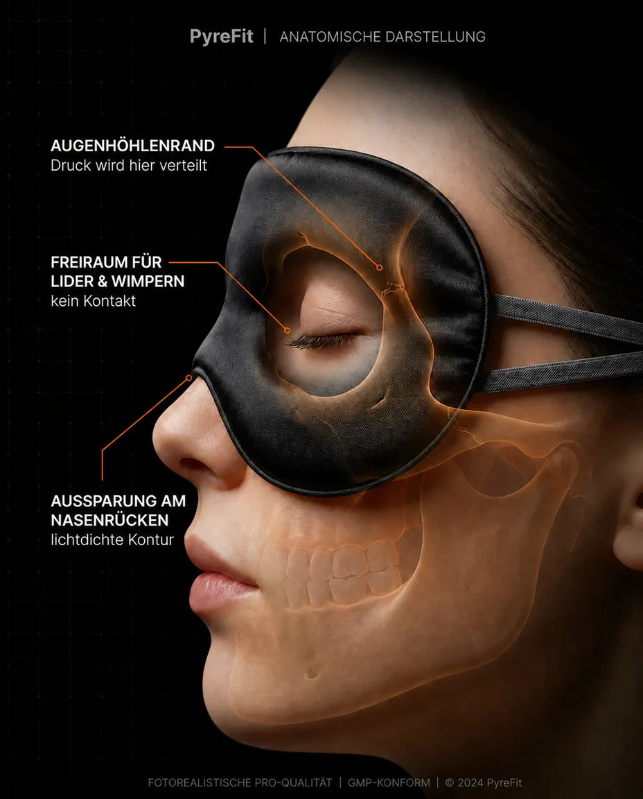 Sovemaske i silke med formet passform – fullt mørke hjemme og på farten – produktbilde 15