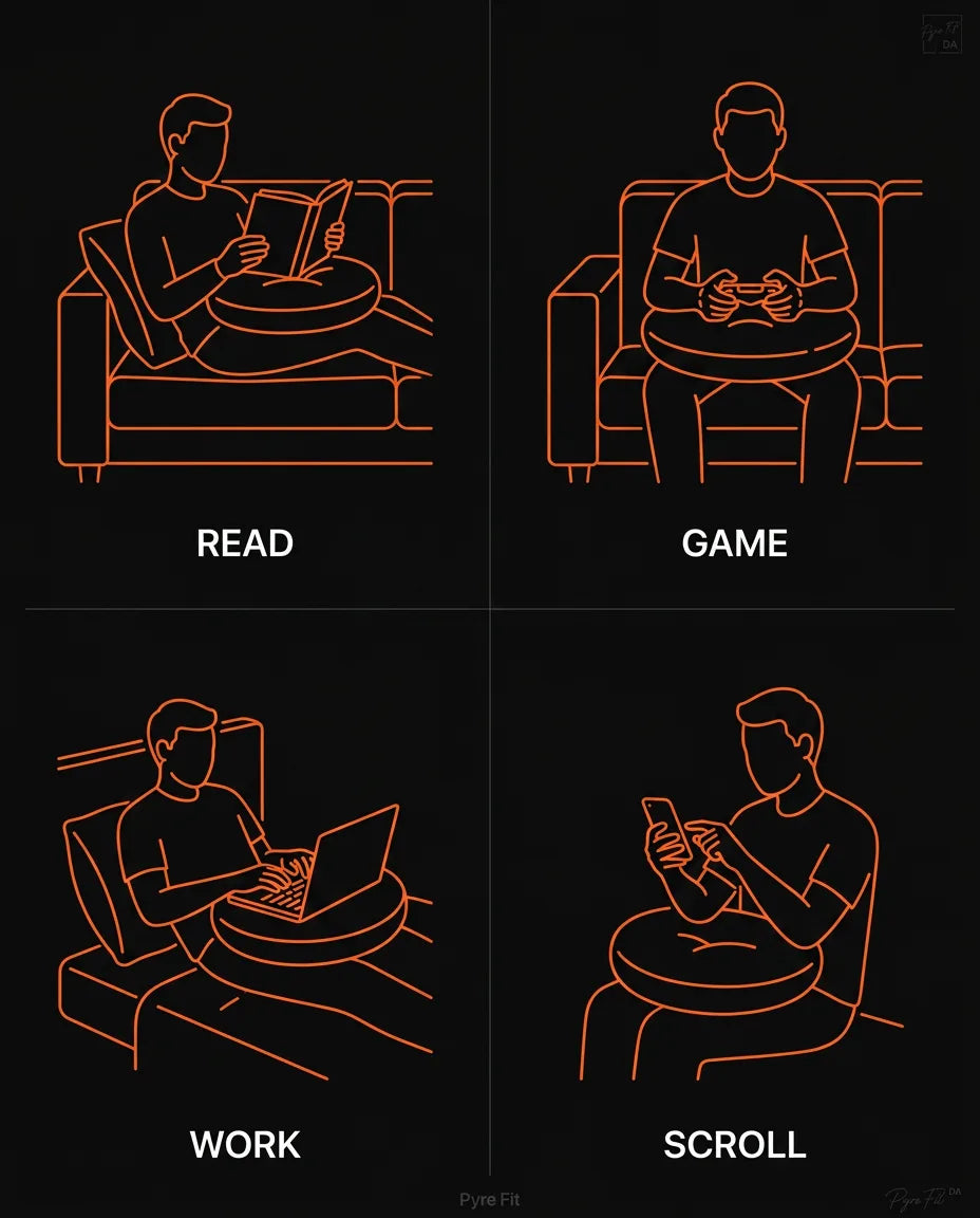 Lesepute med armlen – for sofa og seng når du leser, gamer og jobber – produktbilde 12