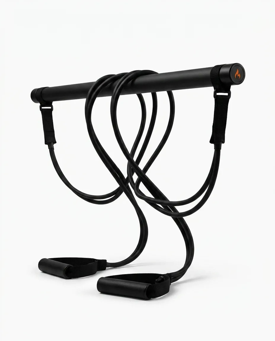 Pilatessett med stang og motstandsstrikker – leddvennlig trening hjemme – produktbilde 9