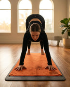 Sklisikkert yogahåndkle med silikonknotter – hurtigtørkende underlag for hot yoga og pilates – produktbilde 2