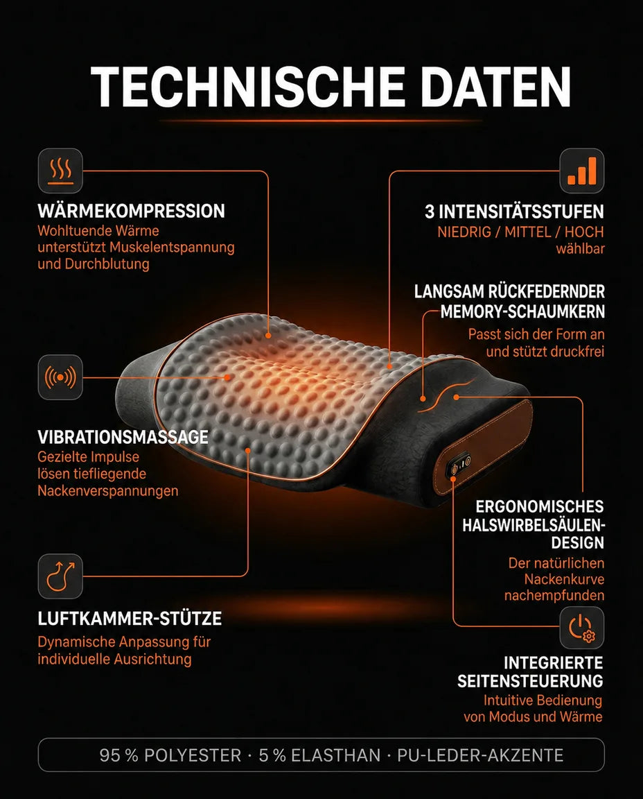 Nakkepute i memoryskum med massasje – infografikk om oppbygning og funksjoner