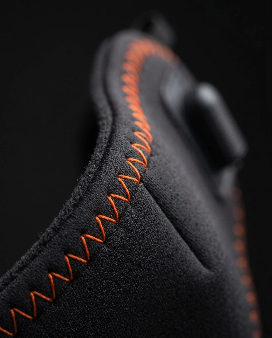 Ansiktsmaske – varme eller massasje – nærbilde av stoffkanten