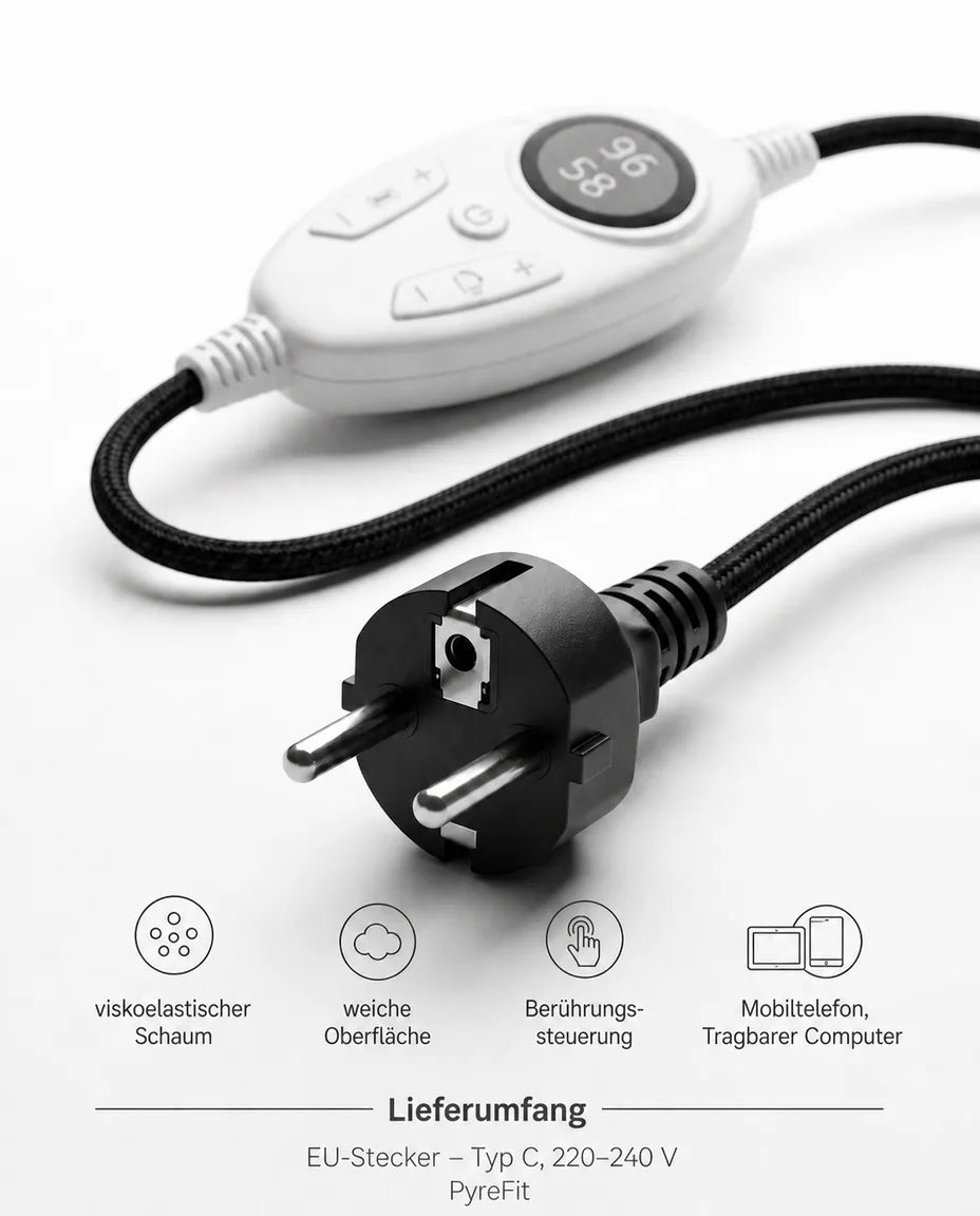 Hot stone-sett – 10 eller 20 steiner – regulator og tilkoblingskabel lagt frem