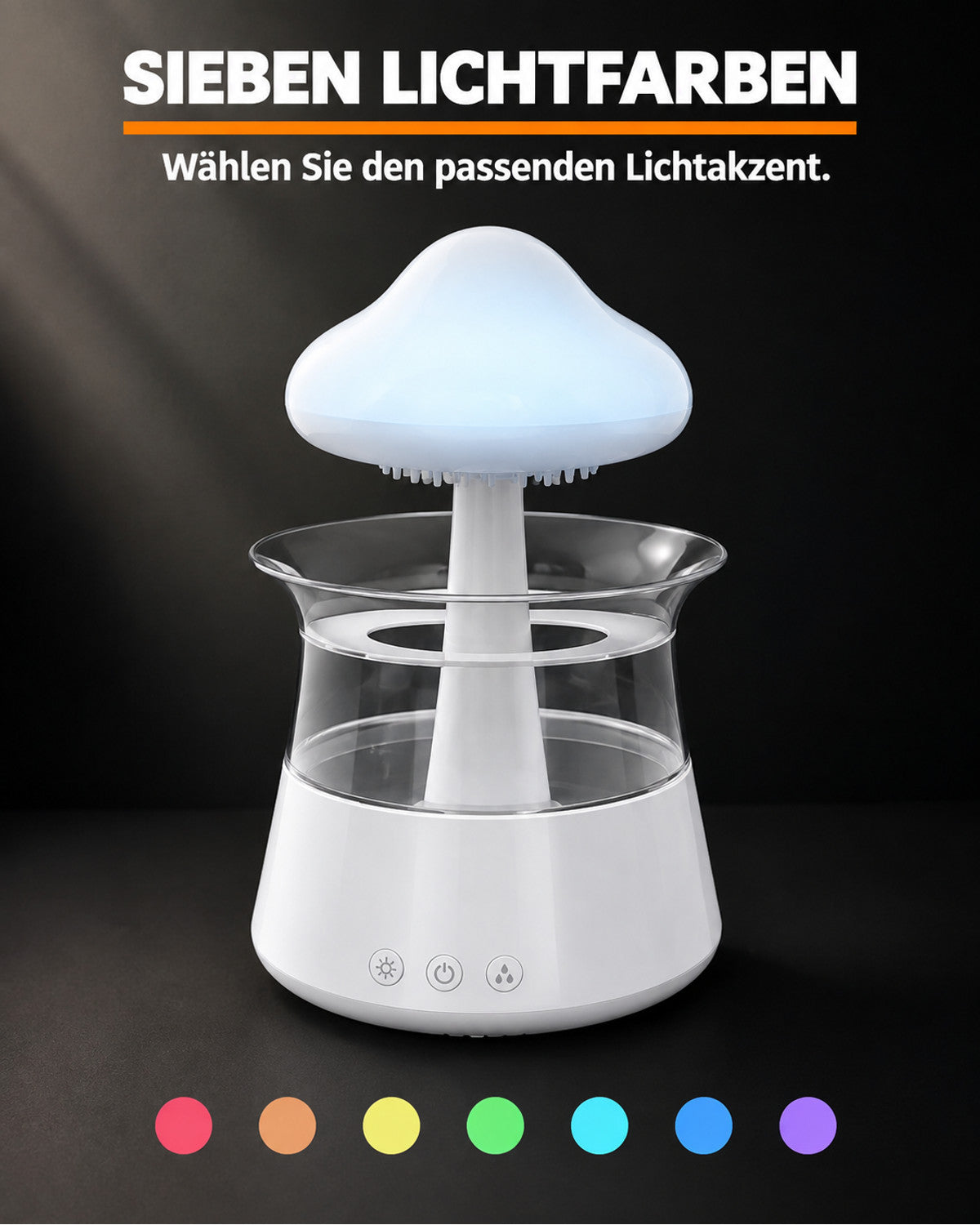 Luftfukter formet som en sky – produktbilde 7