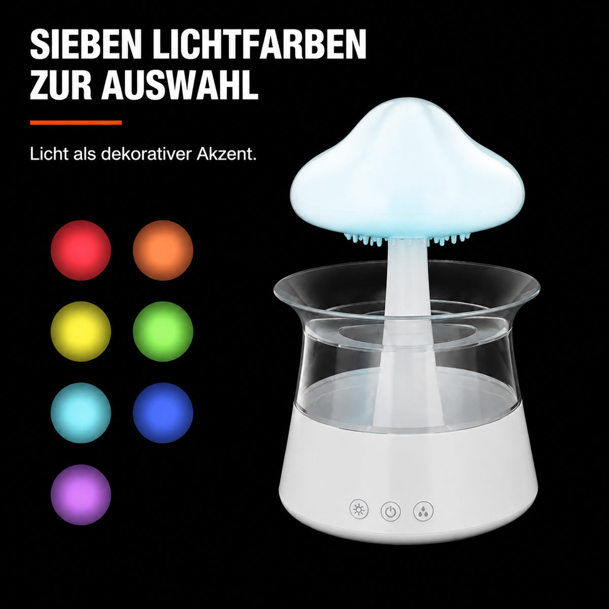 Luftfukter formet som en sky – produktdetaljer 2