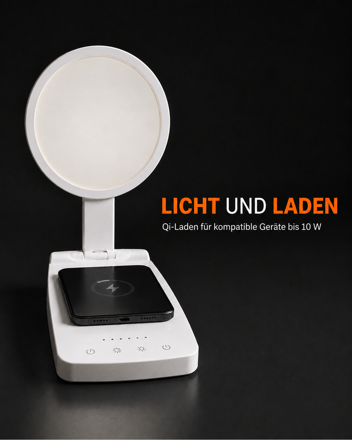 Dagslyslampe med Qi-ladeflate – produktbilde 2