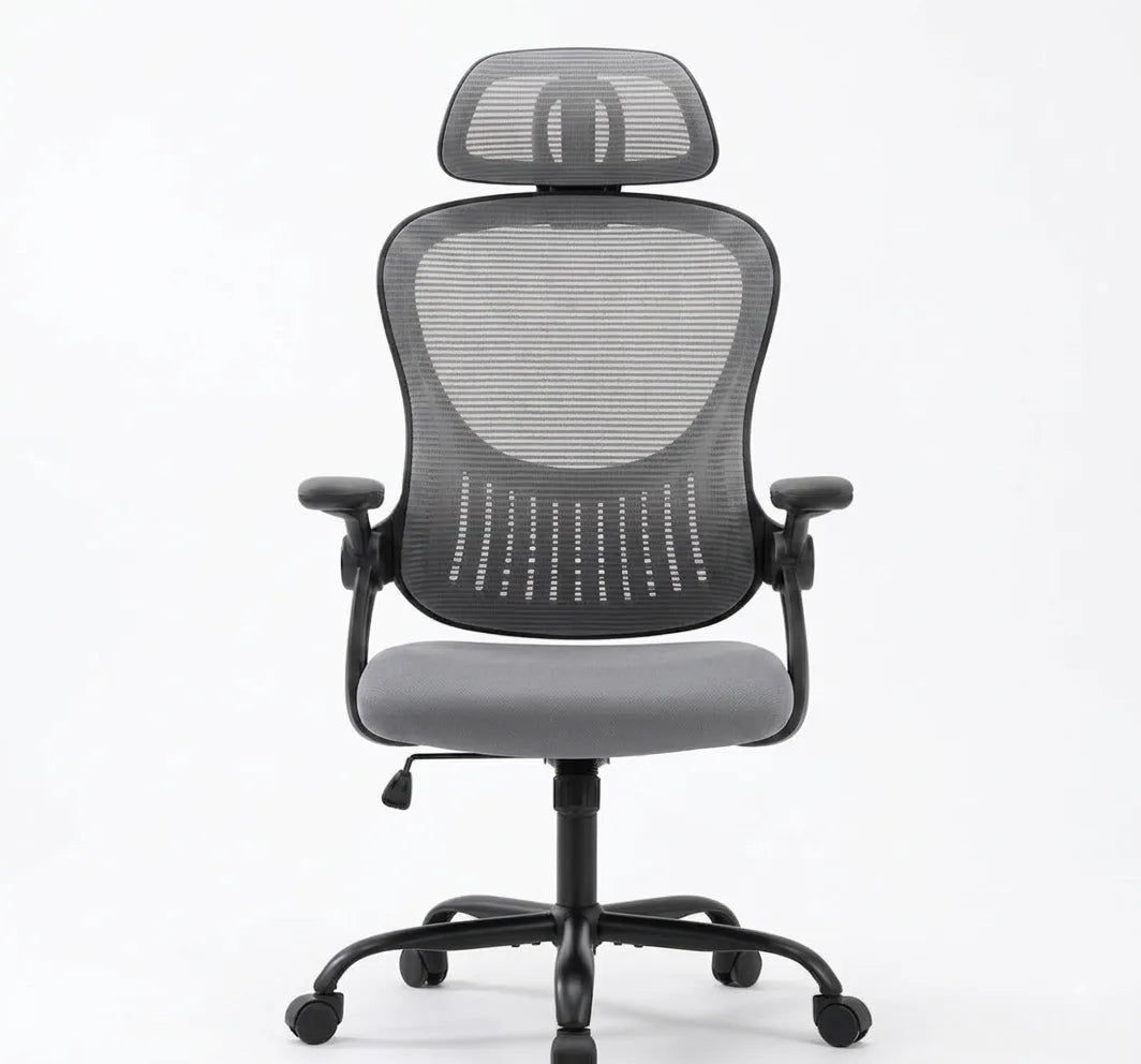 Ergonomisk kontorstol med nettingrygg – korsryggstøtte for lange arbeidsdager – produktbilde 11