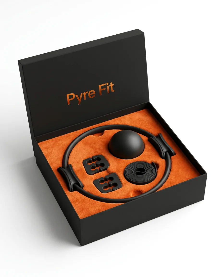 Pilatessett med ring, ball og motstandsstrikk – skånsom helkroppstrening hjemme – produktbilde 10
