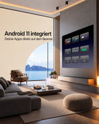 Miniprojektor – med innebygd Android 11
