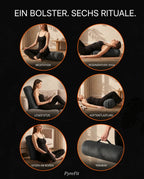 Yogabolster i fløyel – fast støtte for meditasjon og restitusjon – produktbilde 9