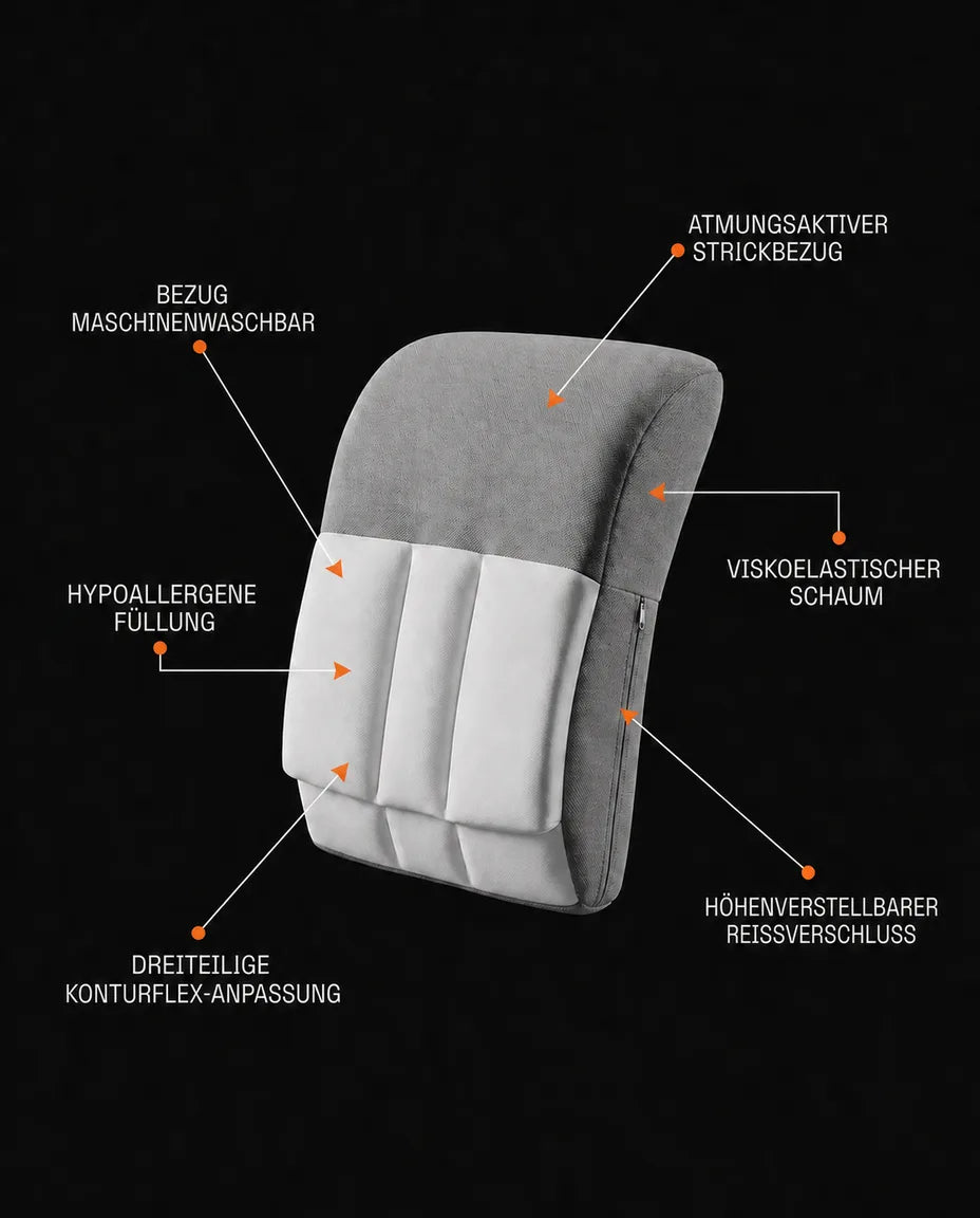 Korsryggpute for sidesovere – justerbar støtte for nedre del av ryggen – produktbilde 9