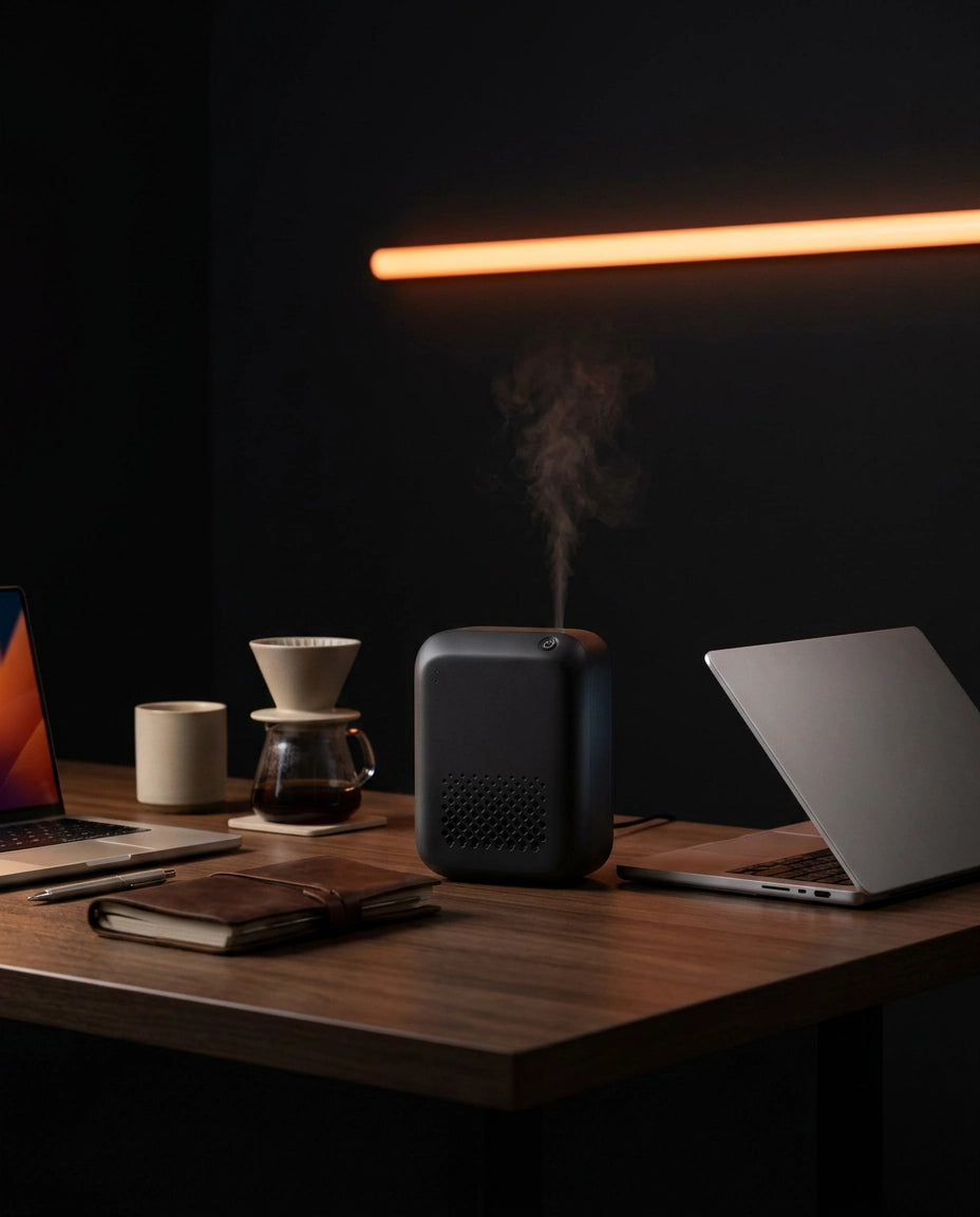 Veggmontert aromadiffuser – duftsystem med Bluetooth for alle rom – produktbilde 8