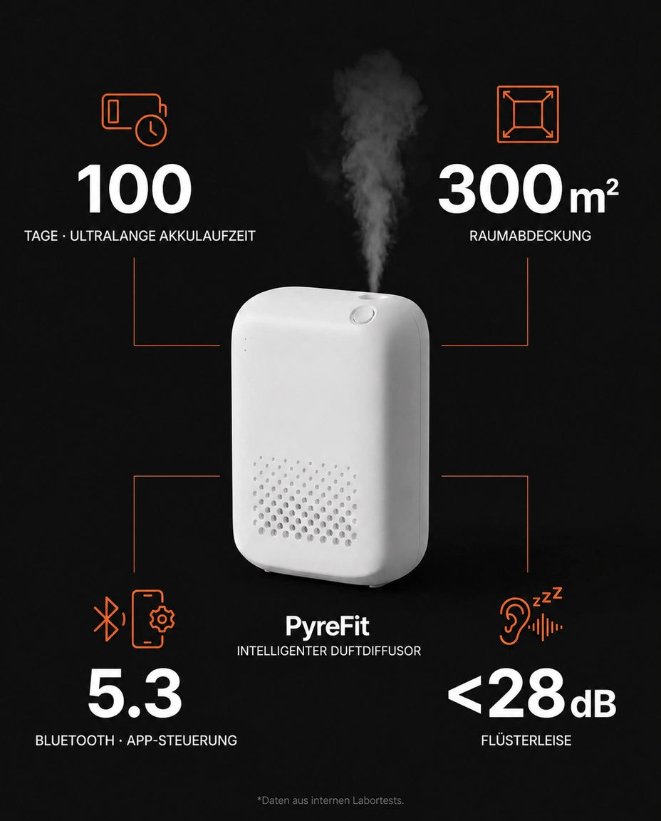 Veggmontert aromadiffuser – duftsystem med Bluetooth for alle rom – produktbilde 10