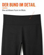 Svarte leggings med fleece på innsiden – produktbilde 4