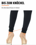 Svarte leggings med fleece på innsiden – produktbilde 7
