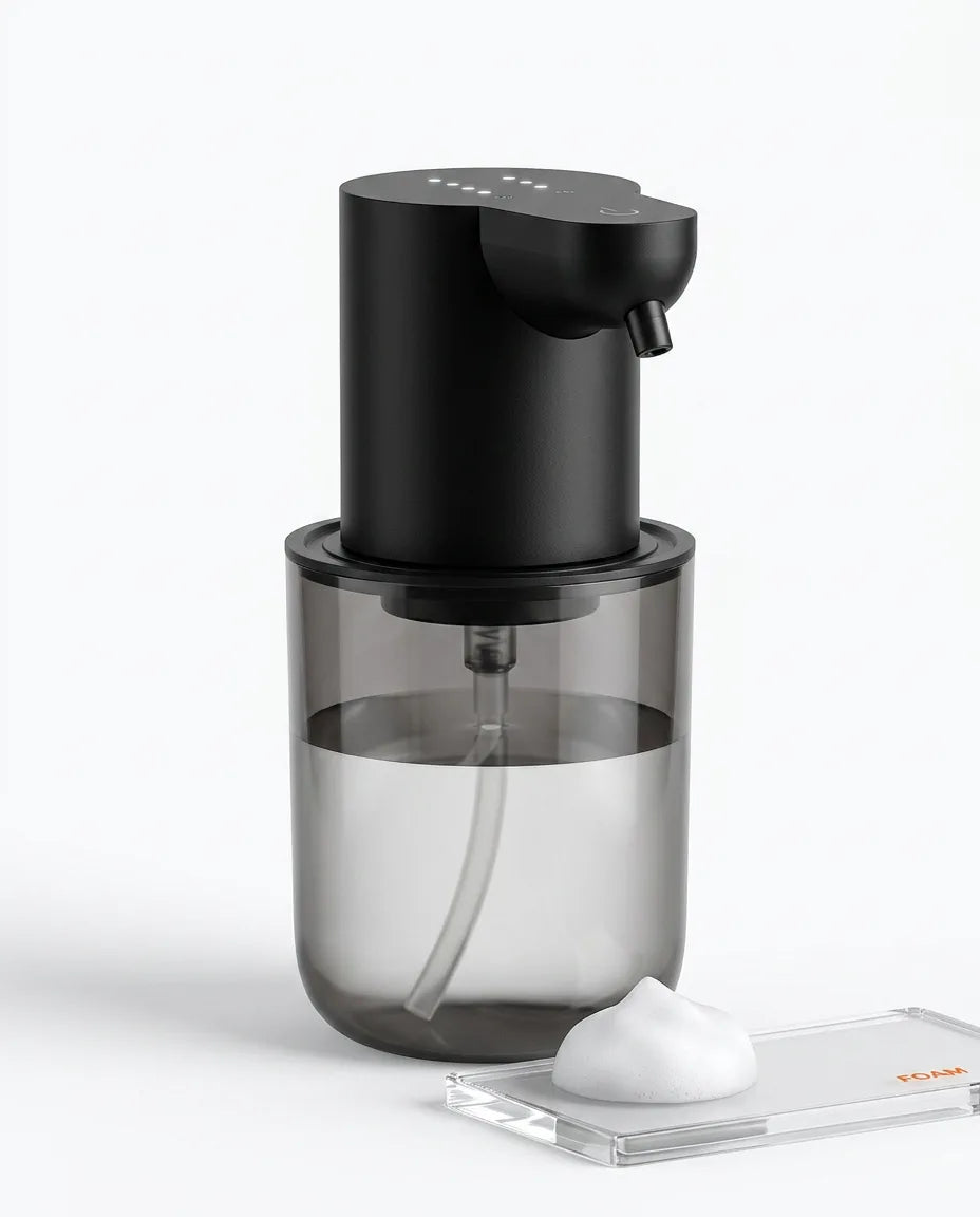 Automatisk såpedispenser med sensor – berøringsfritt skum, lades via USB – produktbilde 9