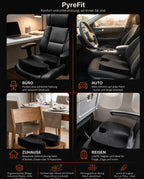 Ortopedisk sittepute i memoryskum – utsparing for halebeinet ved lang sitting – produktbilde 10