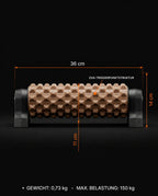 Foam roller for veggen – høydejusterbar massasjerulle for rygg, bein og skuldre – produktbilde 8