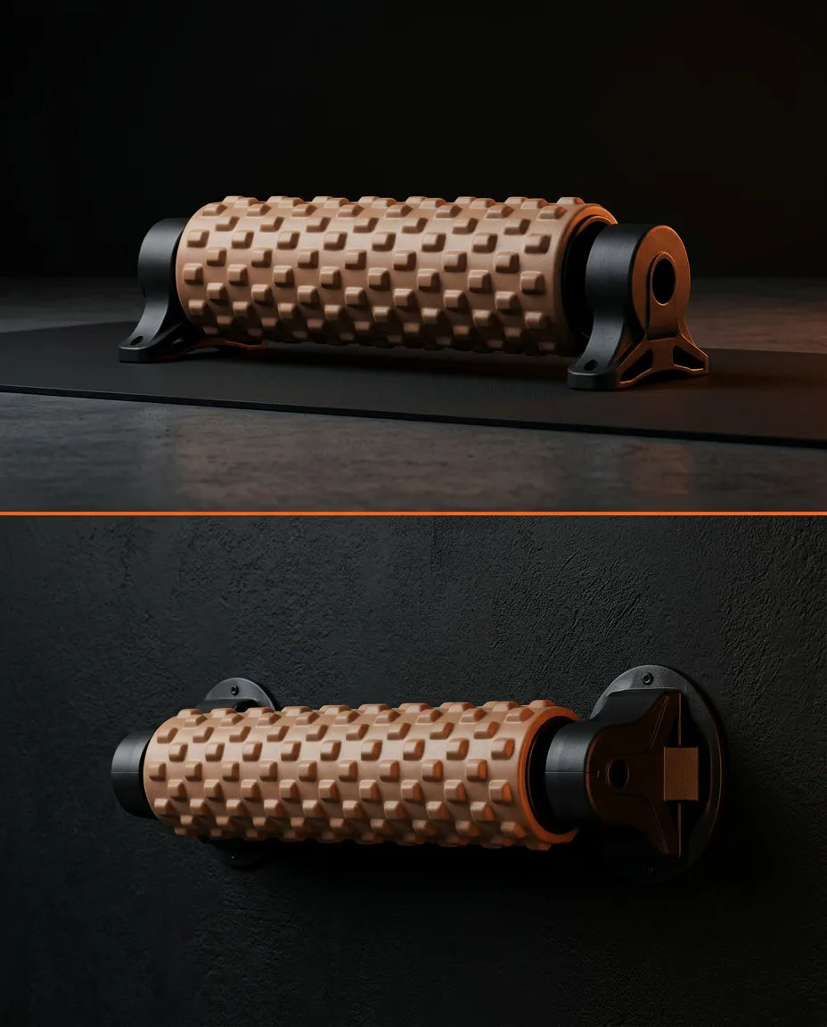 Foam roller for veggen – høydejusterbar massasjerulle for rygg, bein og skuldre – produktbilde 14