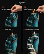 Røkelsesfontene i keramikk – backflow-kjegler for en rolig atmosfære – produktbilde 11
