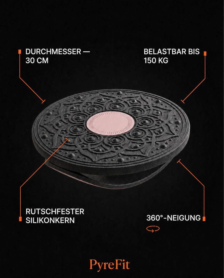 Balansebrett med 360 graders helling – core-, ankel- og stabilitetstrening hjemme – produktbilde 7