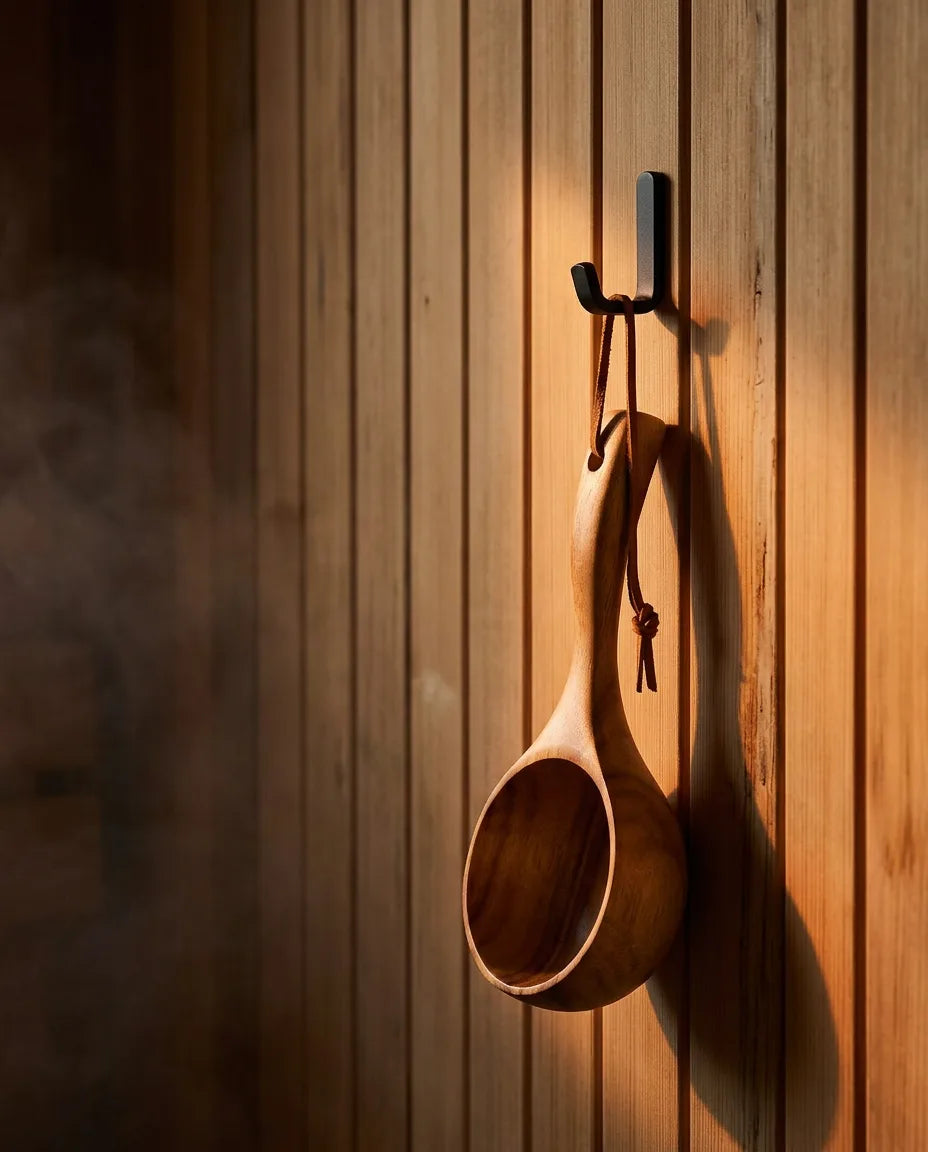 Badstuøse i tre – trygg kasting for damp og badstueritualer – produktbilde 9