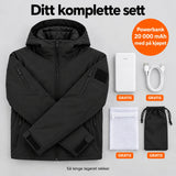 Komplett sett: Summaro, powerbank 20 000 mAh, ladekabel, vaskepose og veske