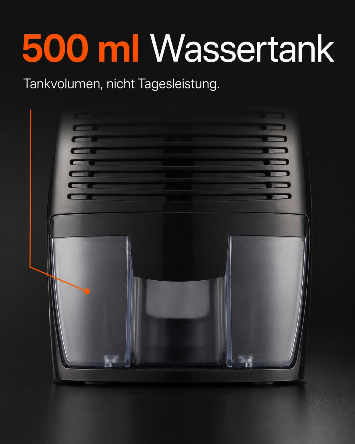 THANKSHARE mini-avfukter – 500 ml vanntank