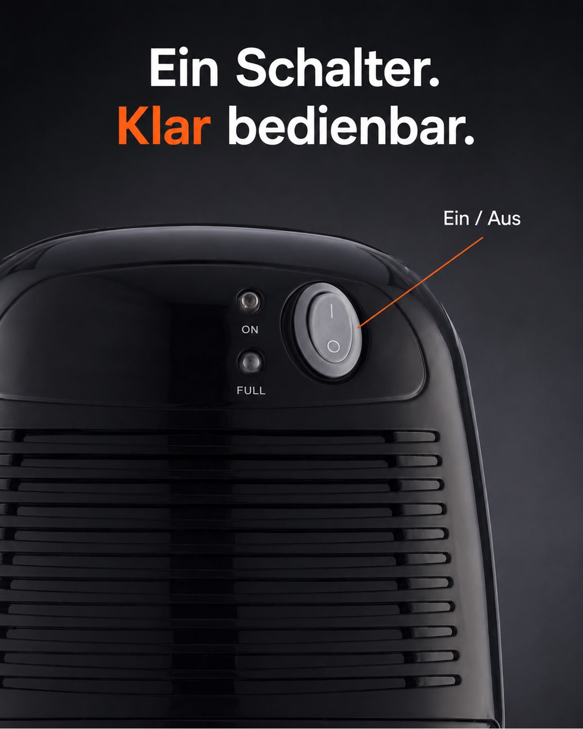 THANKSHARE mini-avfukter – av/på-bryter