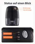 THANKSHARE mini-avfukter – indikator for drift og full tank