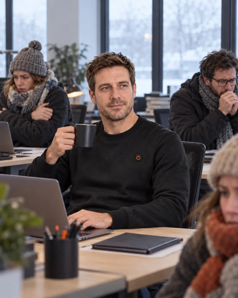 PyreFit Aeroan – Oppvarmet collegegenser med rund hals