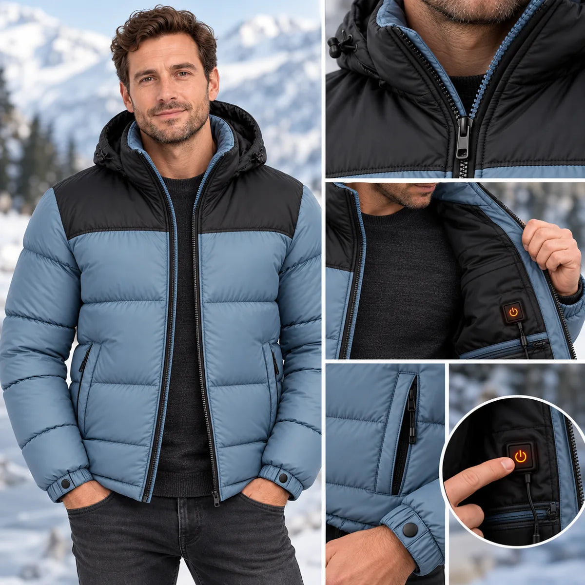 PyreFit Gletor – Vattert varmejakke unisex