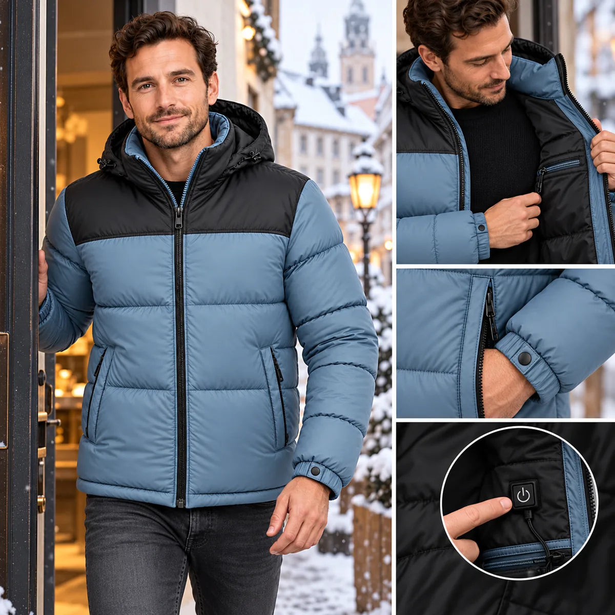 PyreFit Gletor – Vattert varmejakke unisex