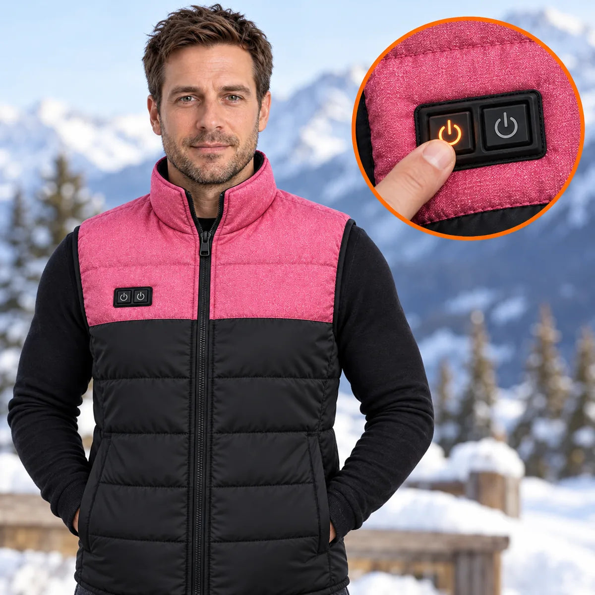 PyreFit Rundor – Vattert varmevest unisex