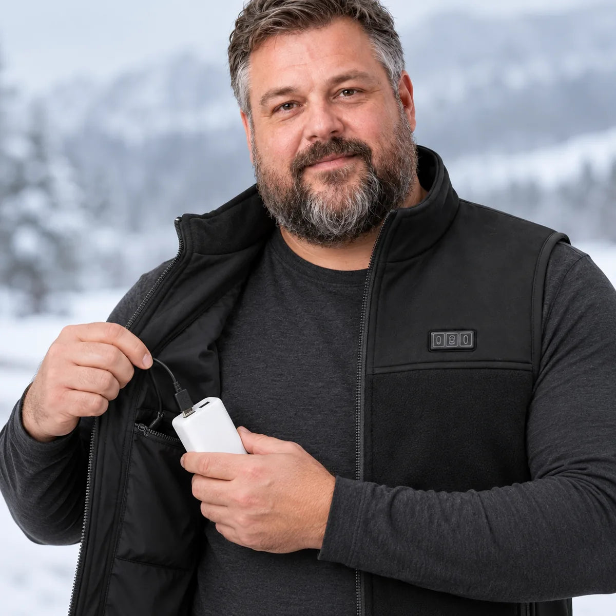 PyreFit Tarnor – Varmevest unisex med justerbar vidde