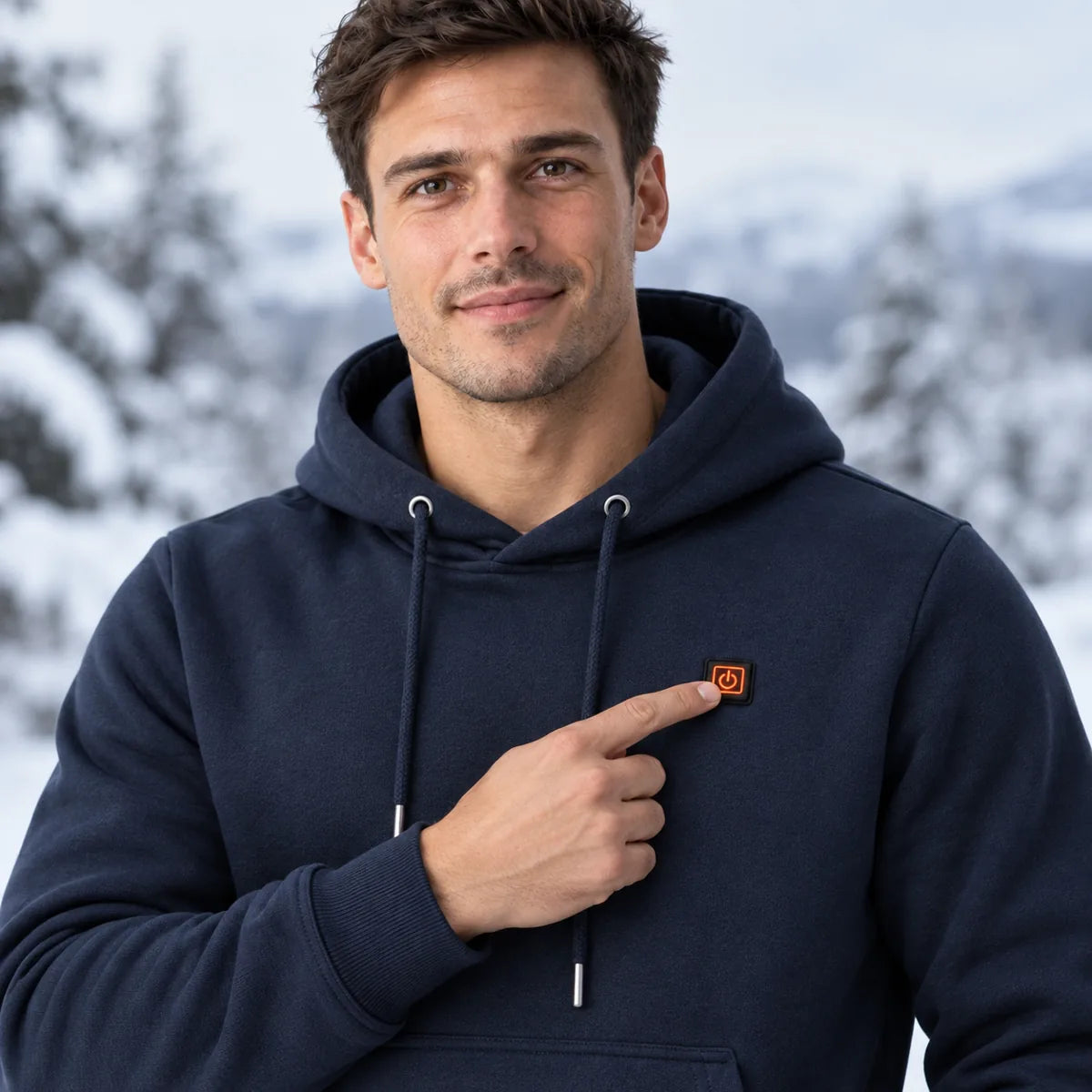 PyreFit Zippa – Oppvarmet hettegenser herre