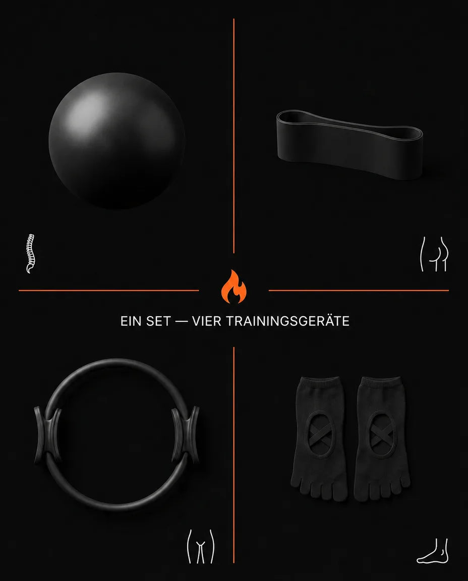 Ett sett, fire redskaper, 40+ øvelser