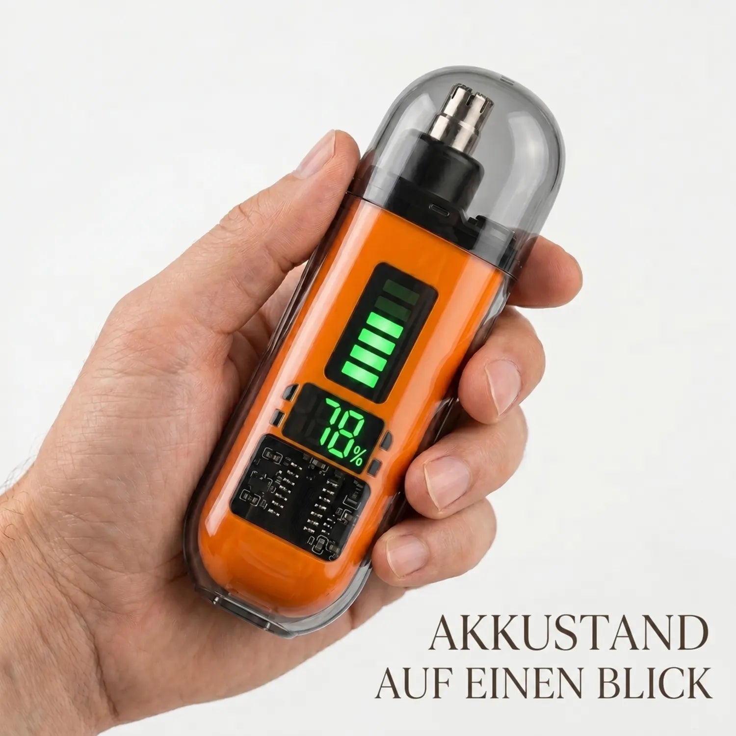 Tydelig batteriindikator
